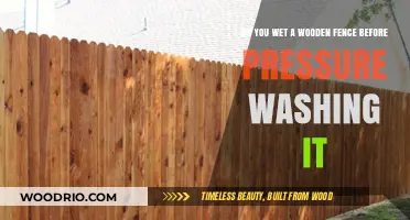 Should You Wet a Wooden Fence Before Pressure Washing It?