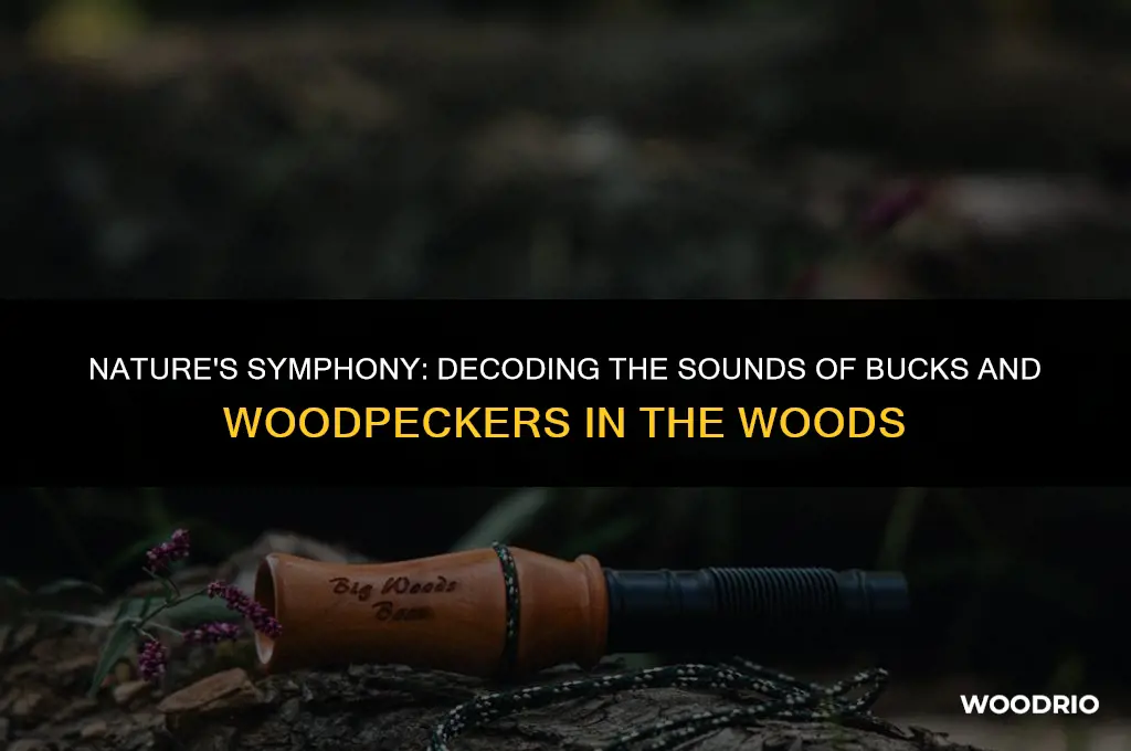 does a buck grunt in woods sound like a woodpecker