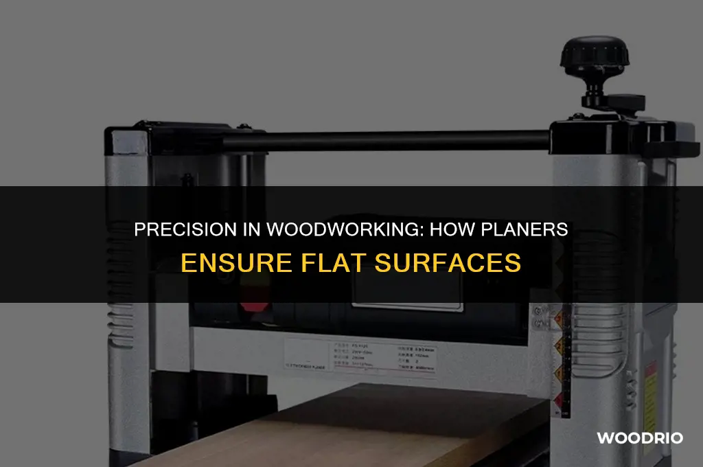 does a planer remove wood on a flat surface