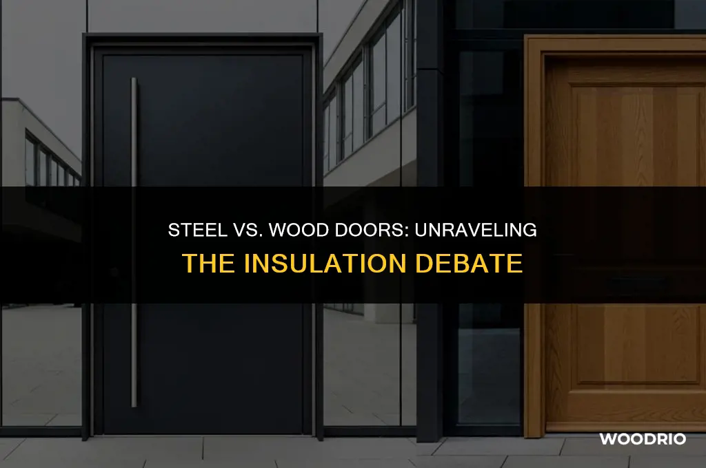 does a steel door insulate better than wood door