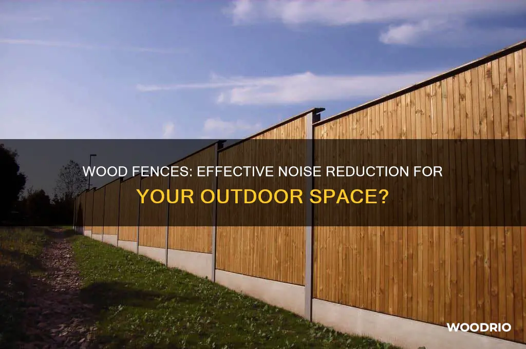 does a wood fence add noise protection