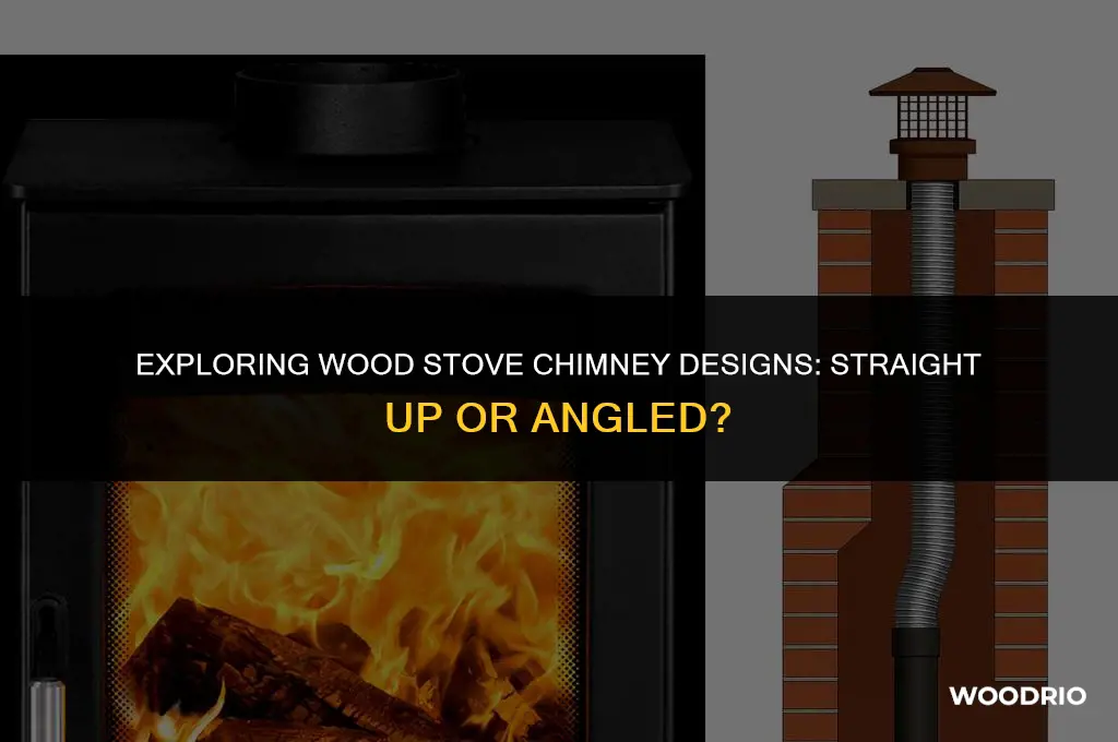 does a wood stove chimney have to go straight up