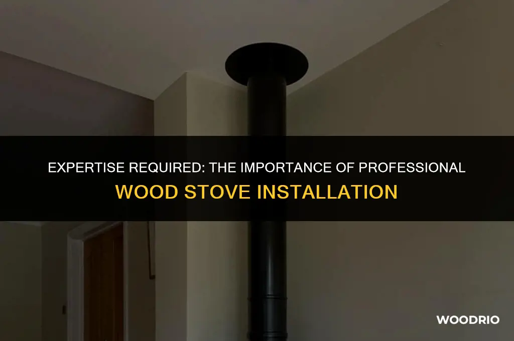 does a wood stove need to be professionaly installed