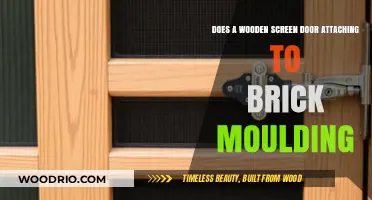 Attaching a Wooden Screen Door to Brick Moulding: A DIY Guide