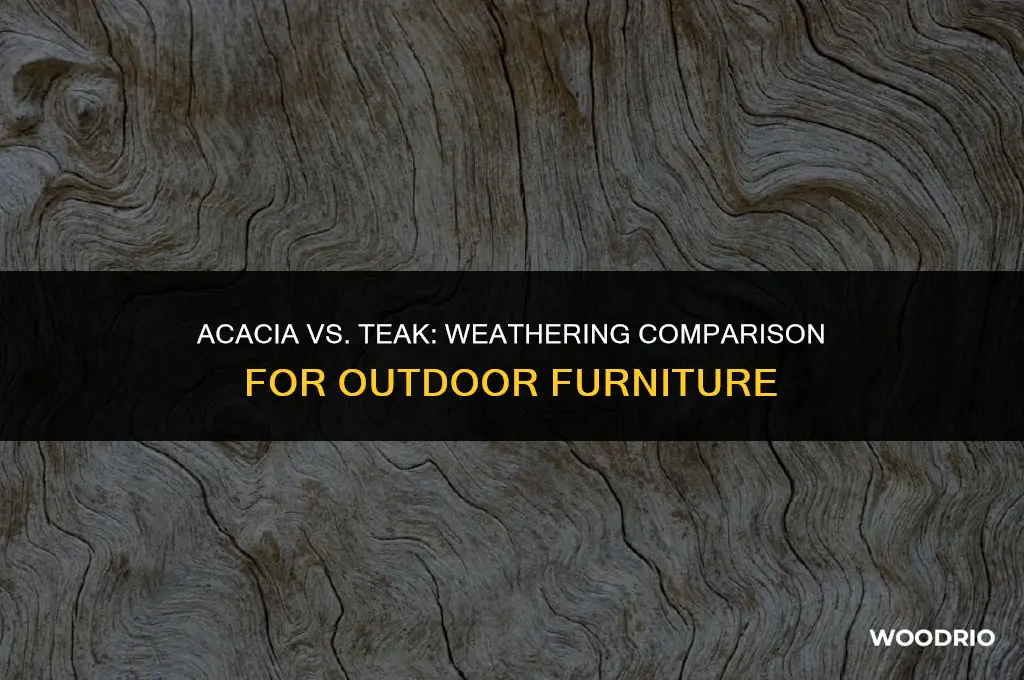 does acacia wood weather like teak