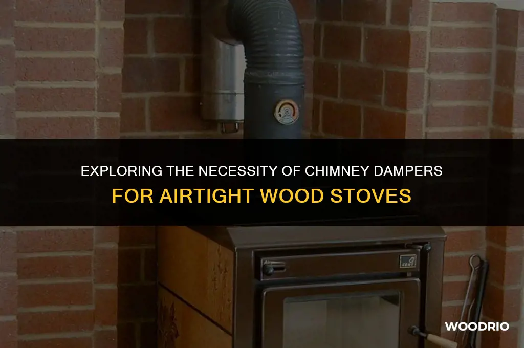 does an air tight wood stove need a chimney damper