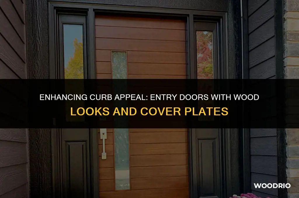 does an entry door look wood with a cover plate