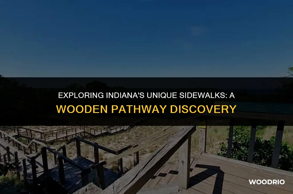 does any sidewalks in indiana made of wood
