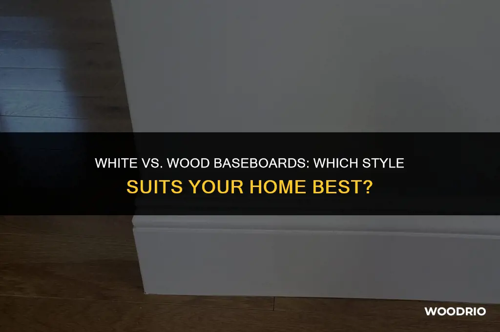 does base board look best white or wood