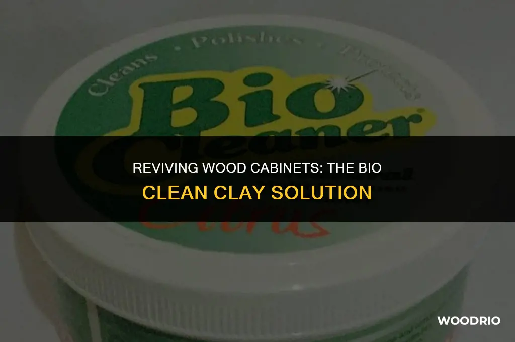 does bio clean clay work on wood cabinets