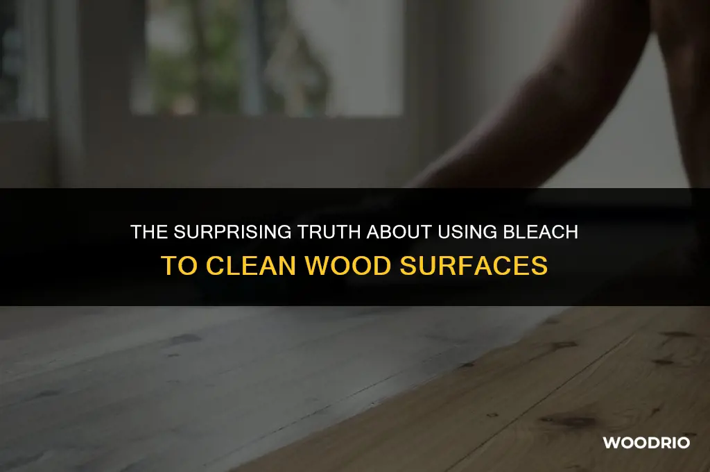 does bleach clean wood