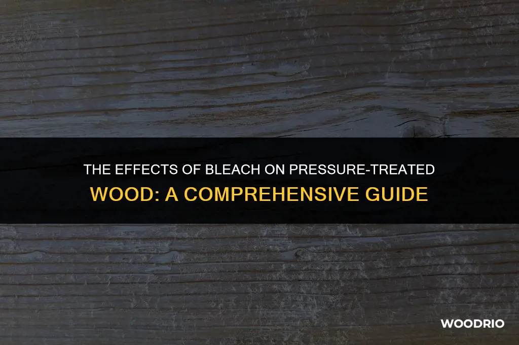 does bleach hurt pressure treated wood
