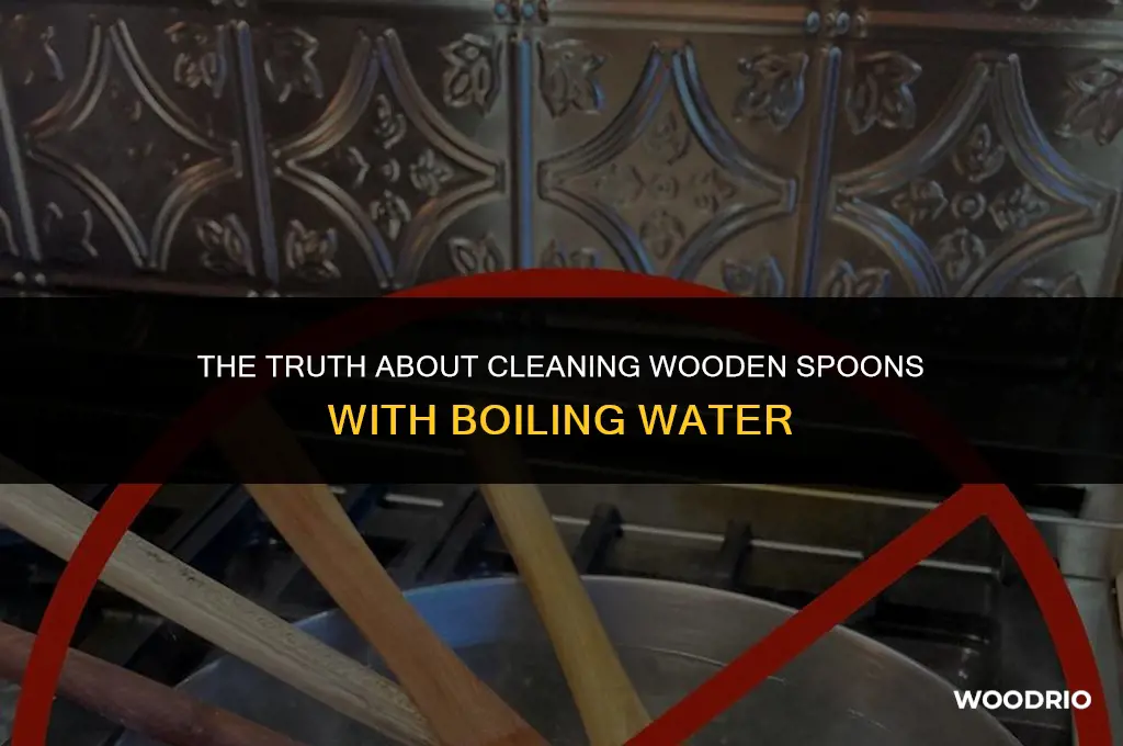 does boiling water clean wooden spoons