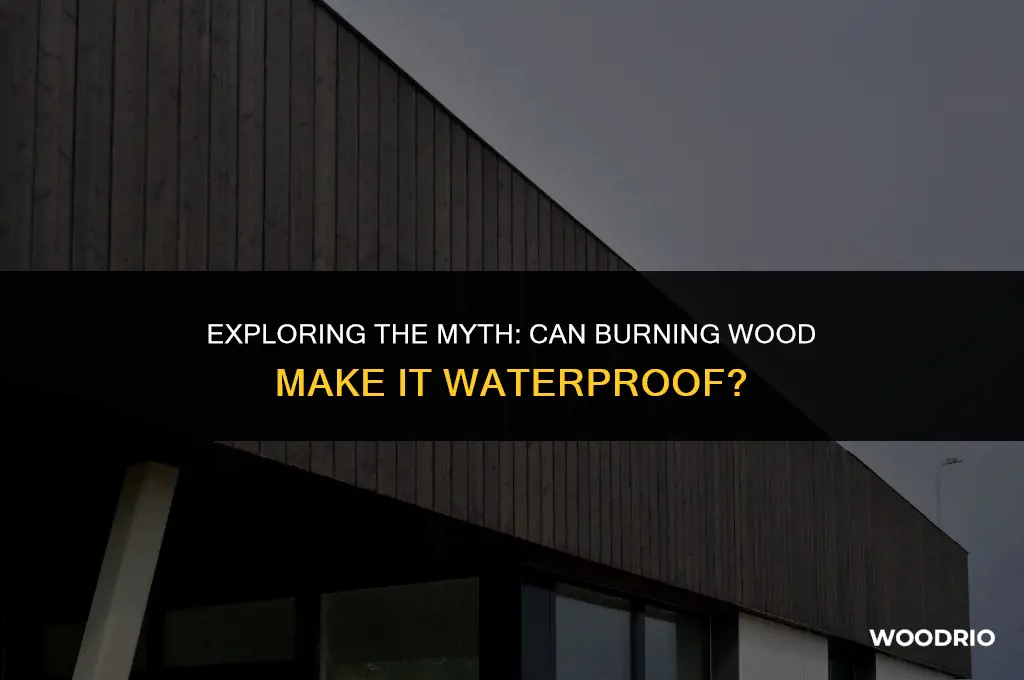 does burning wood make it waterproof