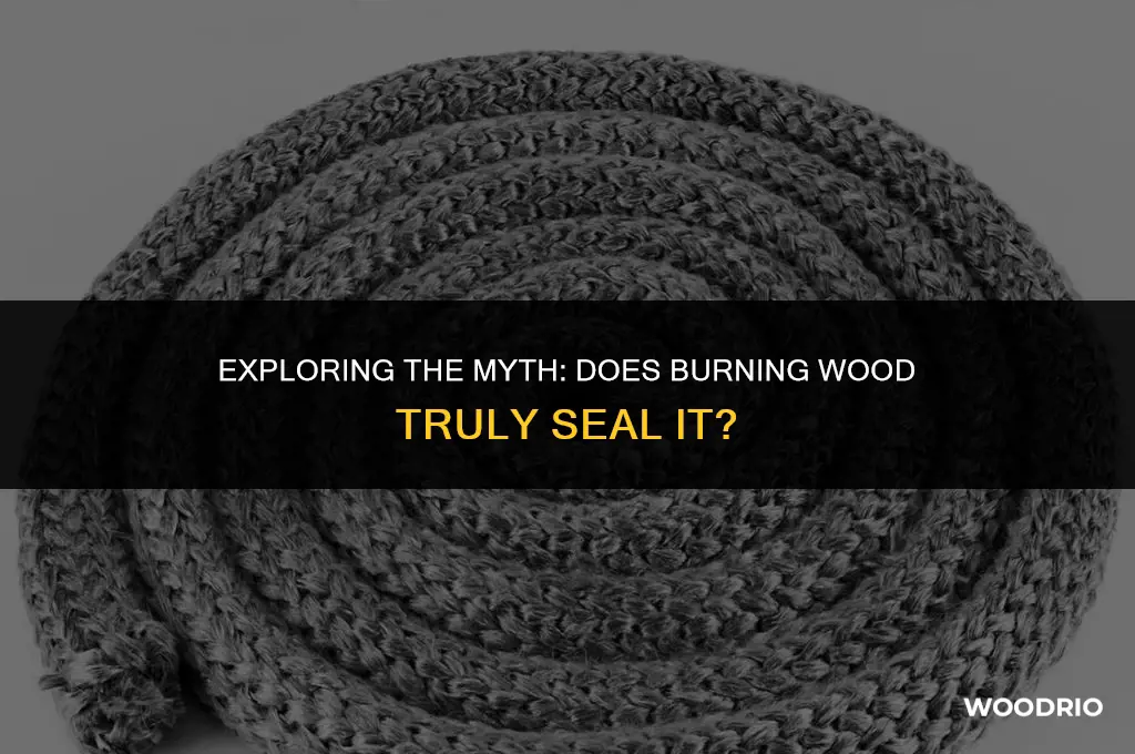 does burning wood seal it