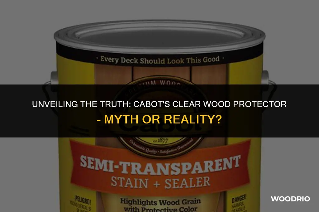 does cabot make a clear wood protector
