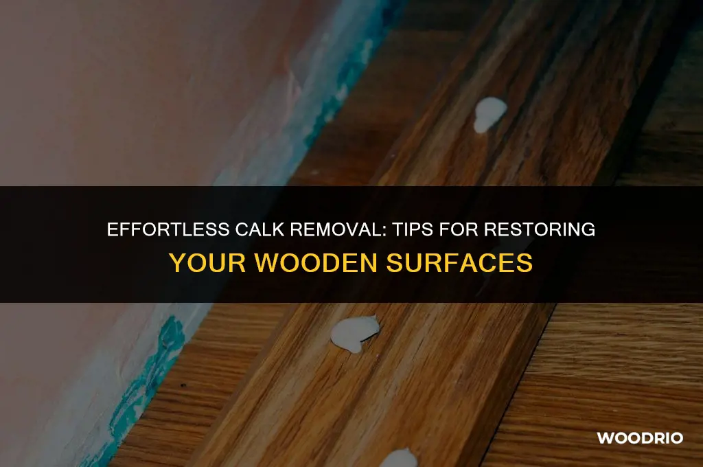 does calk remove from wood easily