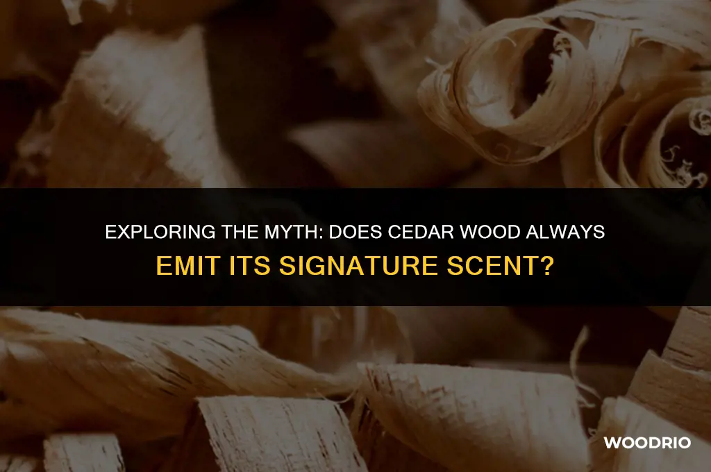does cedar wood always smell like cedar