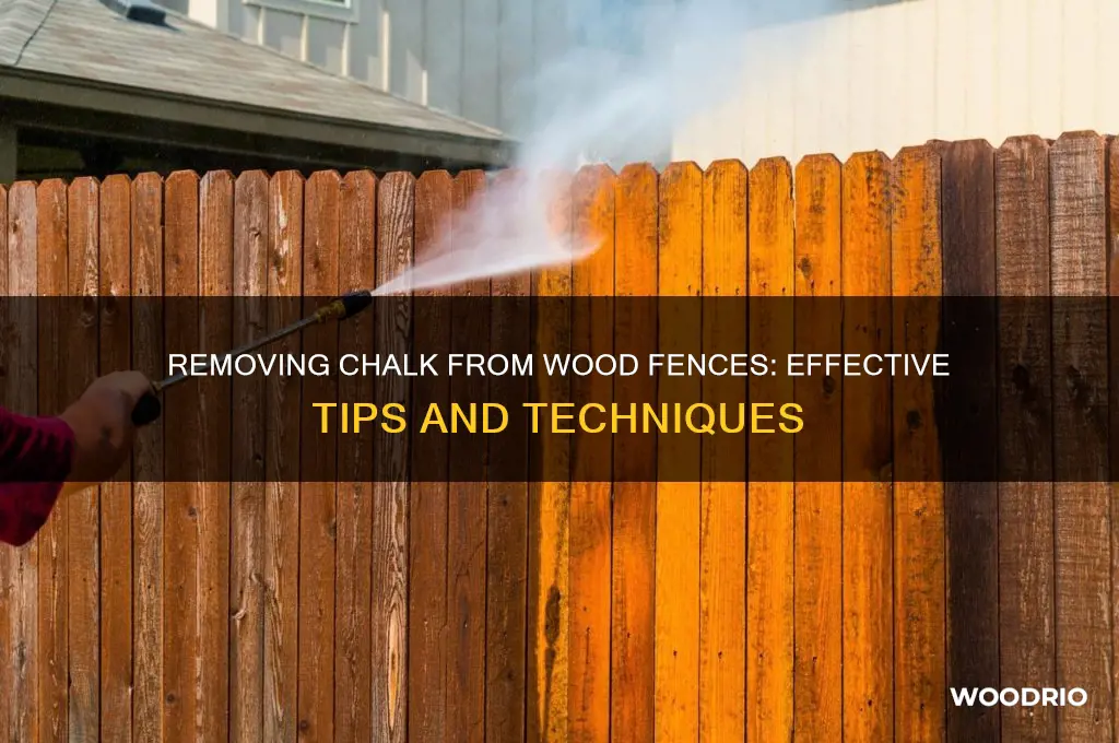 does chalk come off wood fence