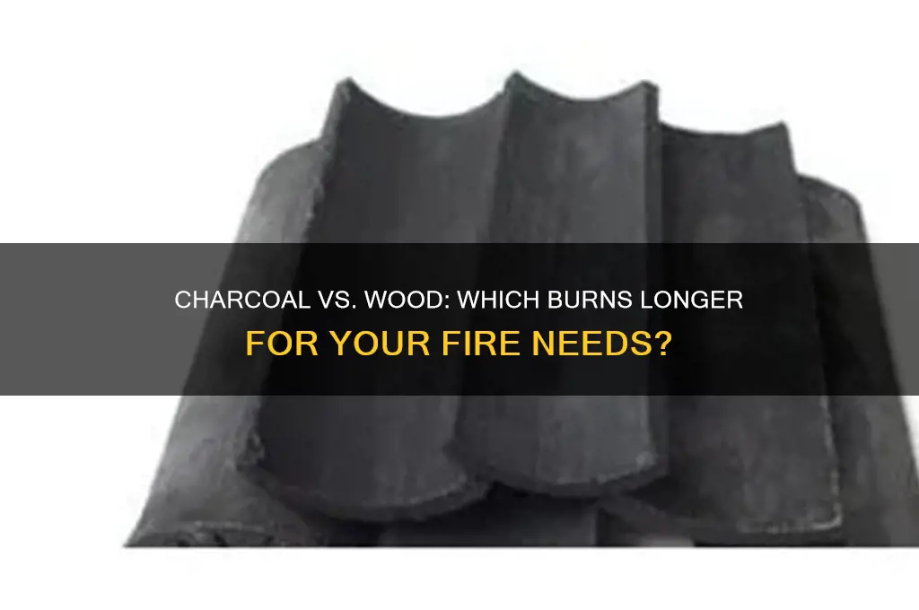 does charcoal last longer than wood