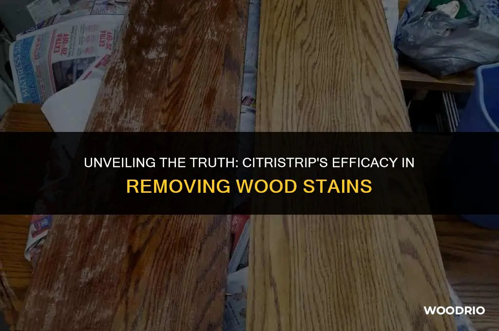 does citristrip remove wood stain