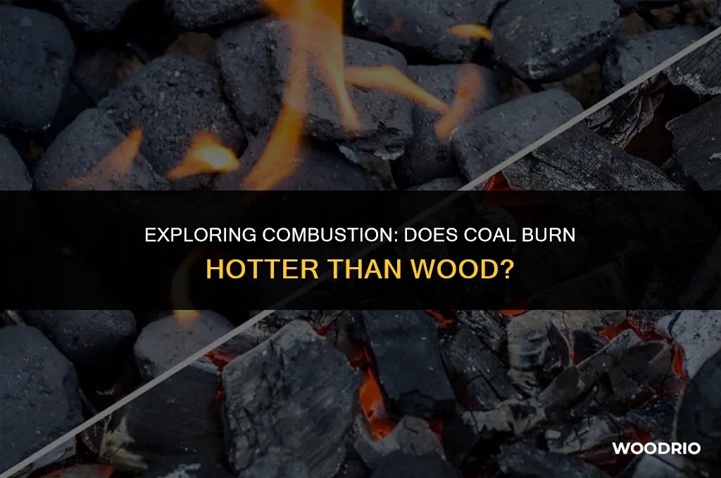 does coal burn hotter than wood