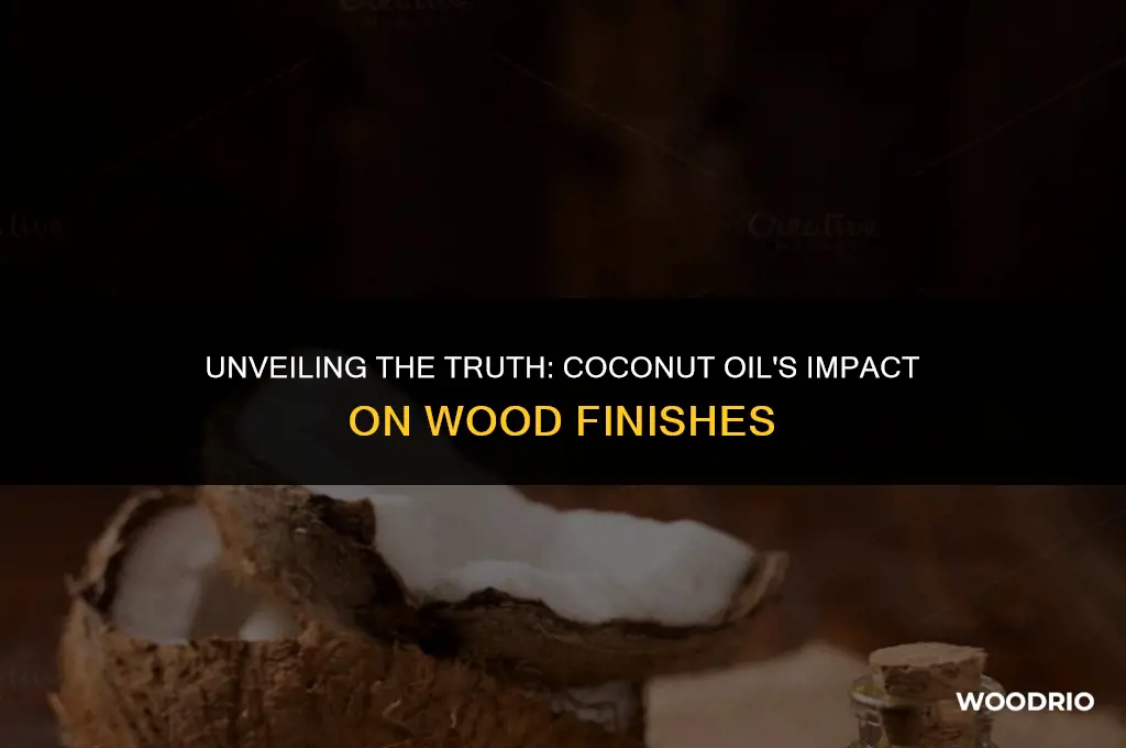 does coconut oil remove finish from wood