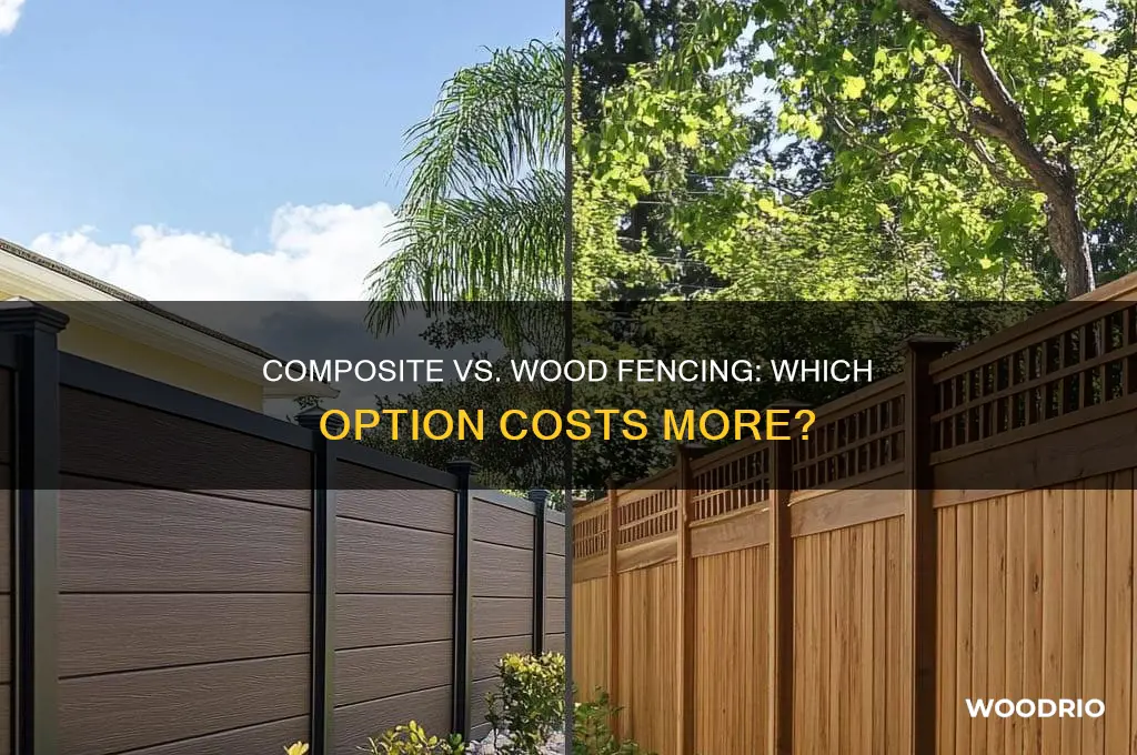 does composite fence cost more or wood fence