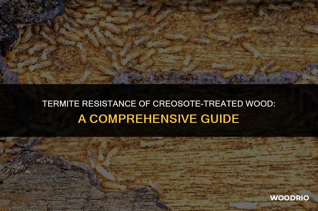 does creosote treated wood stop termites