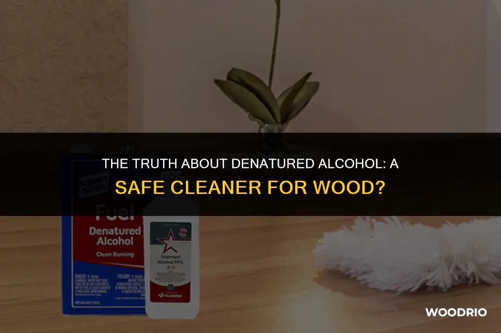 does denatured alcohol clean wood