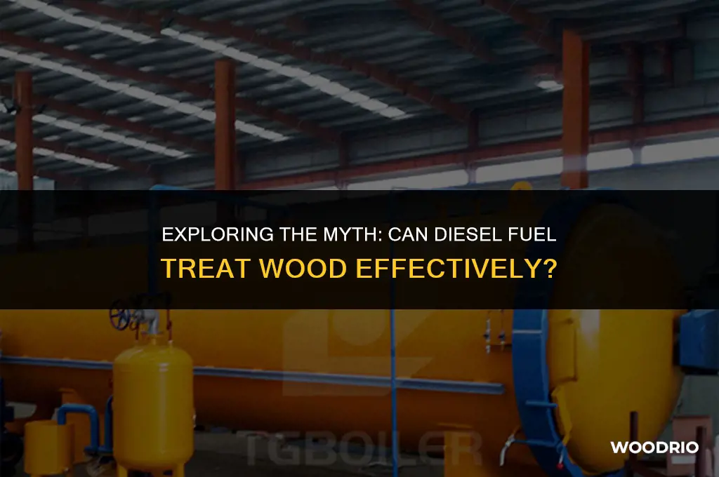 does diesel treat wood