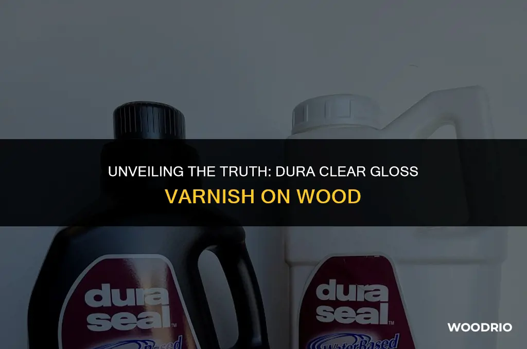 does dura clear gloas varnish work on wood