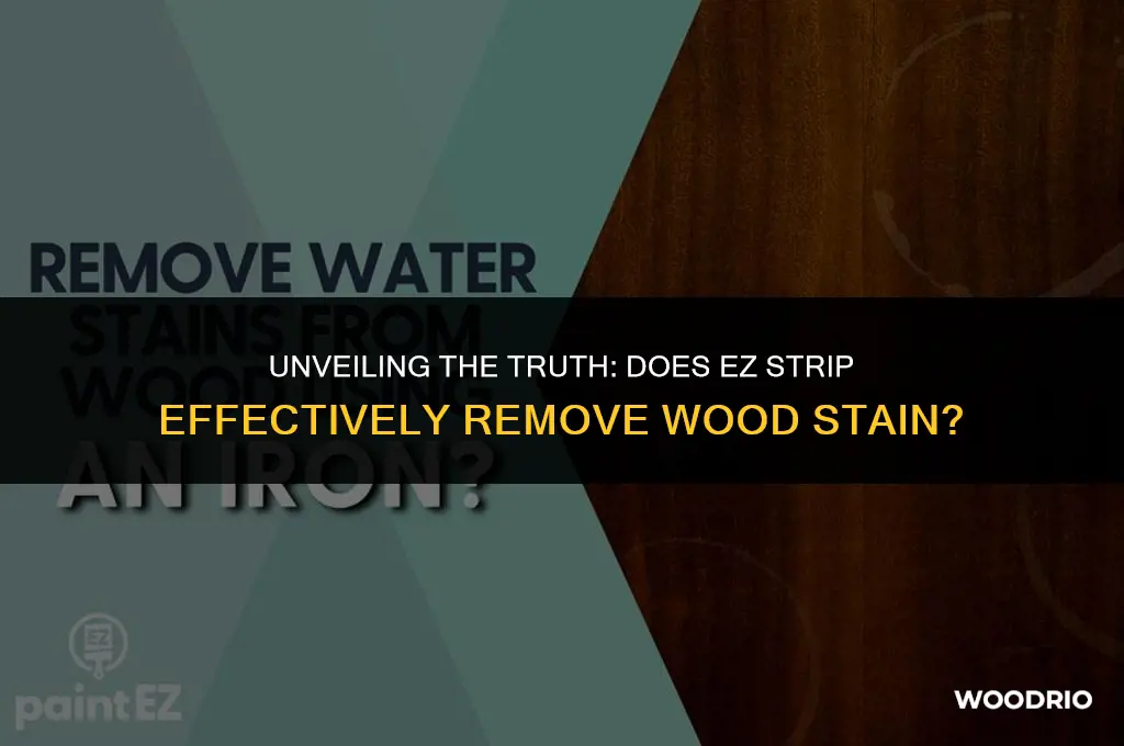 does ez strip remove wood stain