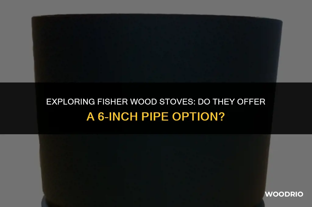 does fisher wood stoves make a 6 inch pipe