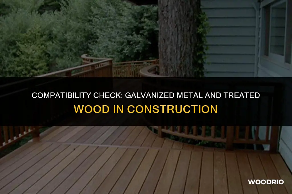 does galvanized work with treated wood