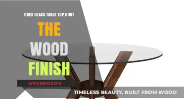 Glass Table Tops: Protecting or Damaging Your Wood Finish?