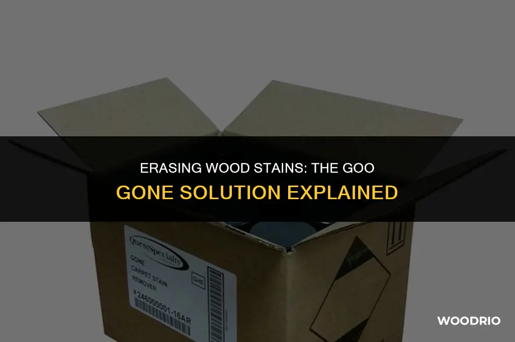 does goo gone remove wood stain