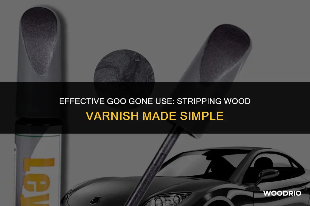 does goo gone remove wood varnish