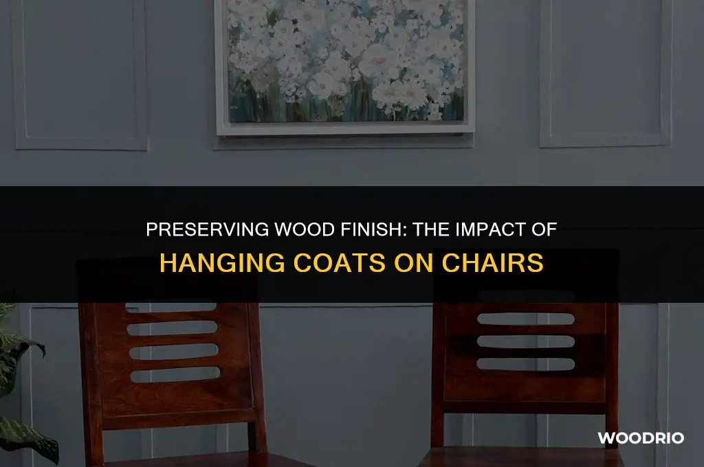 does hanging coats on wooden chairs remove finish