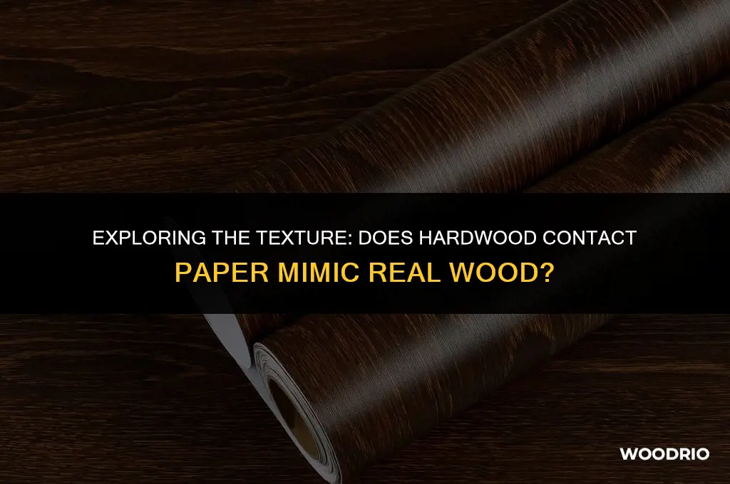 does hardwood contact paper feel like wood