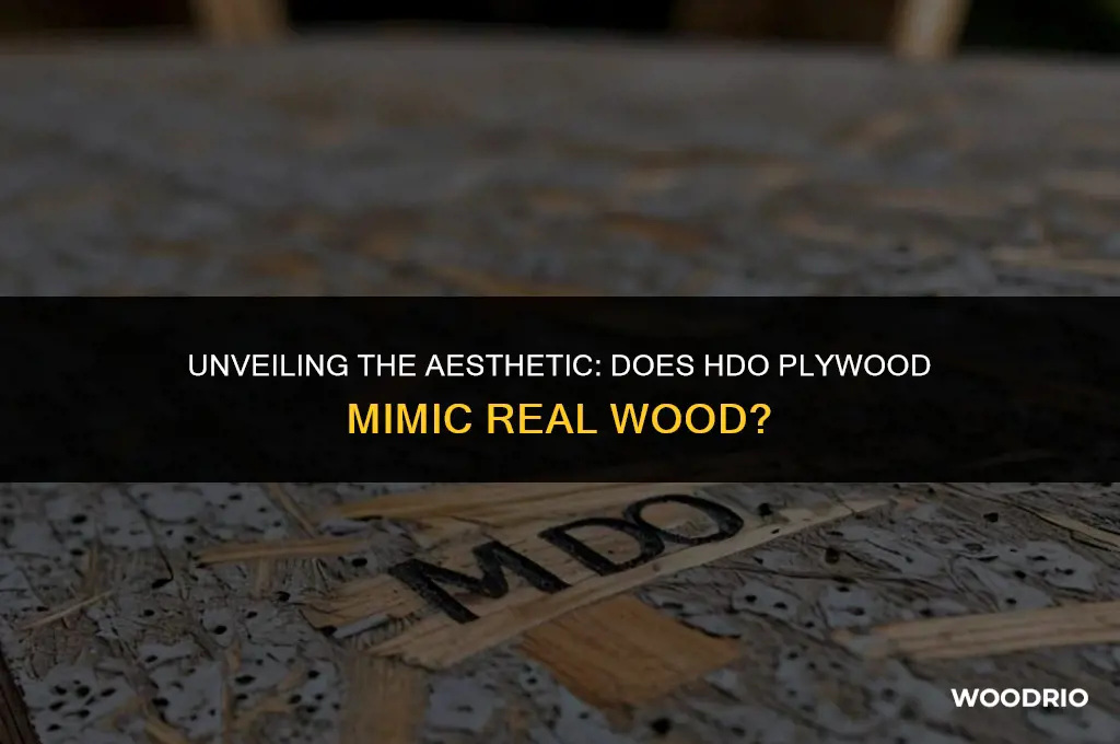 does hdo plywood look like wood