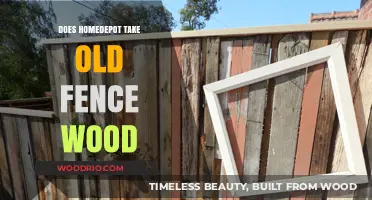 Does Home Depot Accept Old Fence Wood for Recycling?