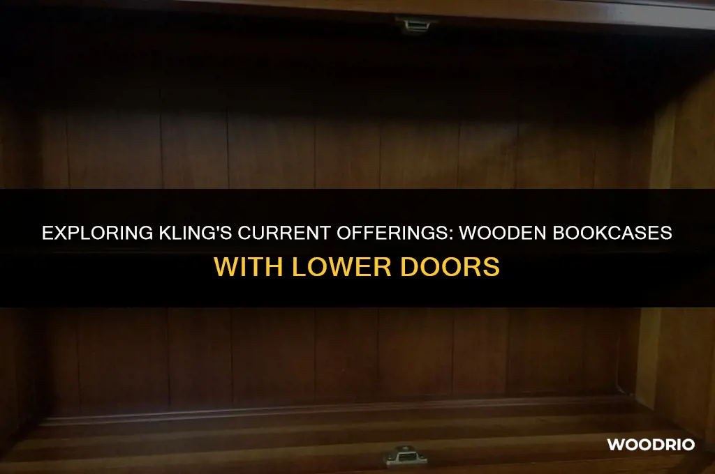 does kling still make wooden book shevles with lower doors