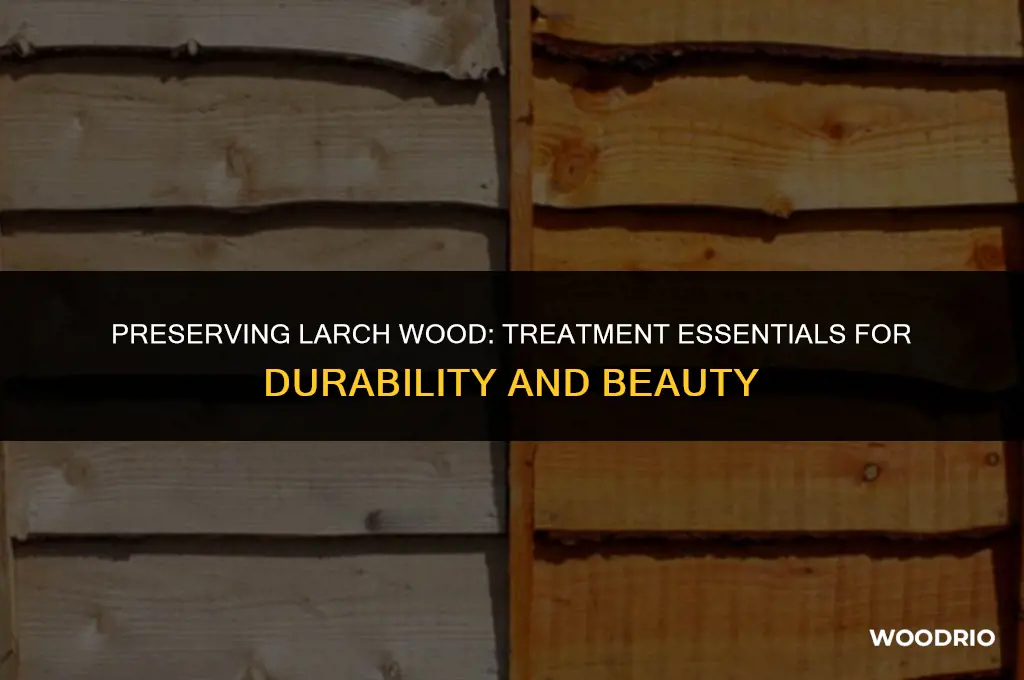 does larch wood need treating