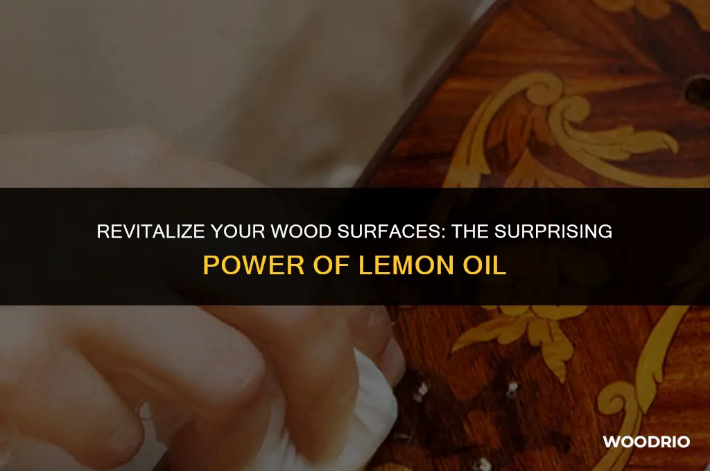 does lemon oil clean wood