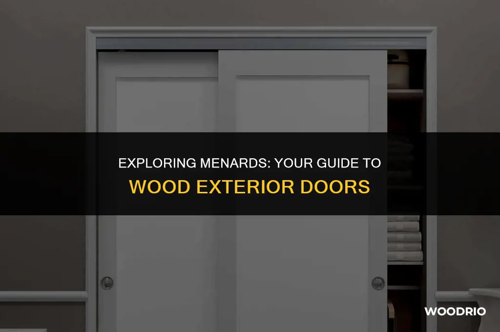 does menards sell wood exterior doors