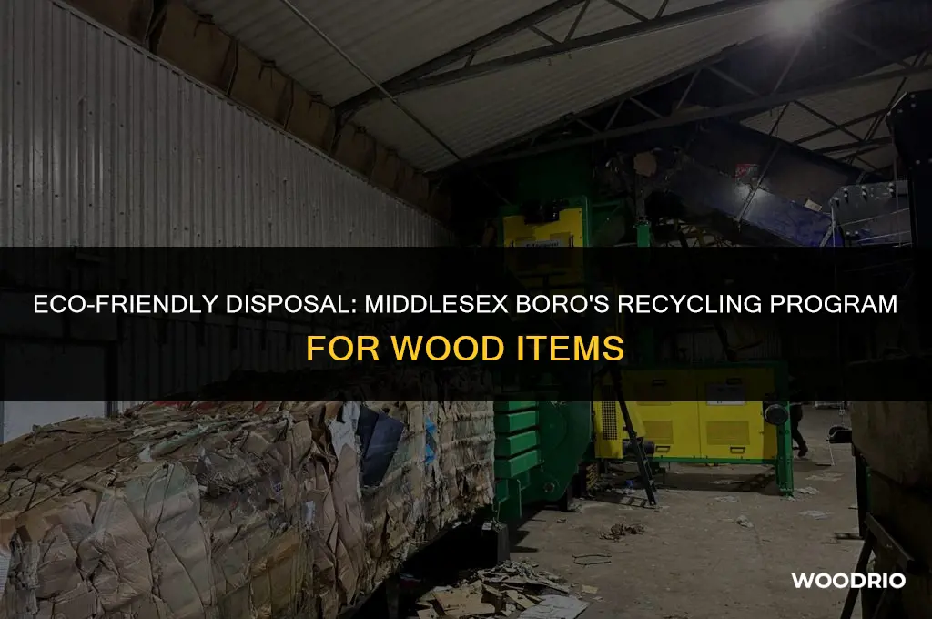 does middlesex boro recycling accepts old wood doors shelves etc