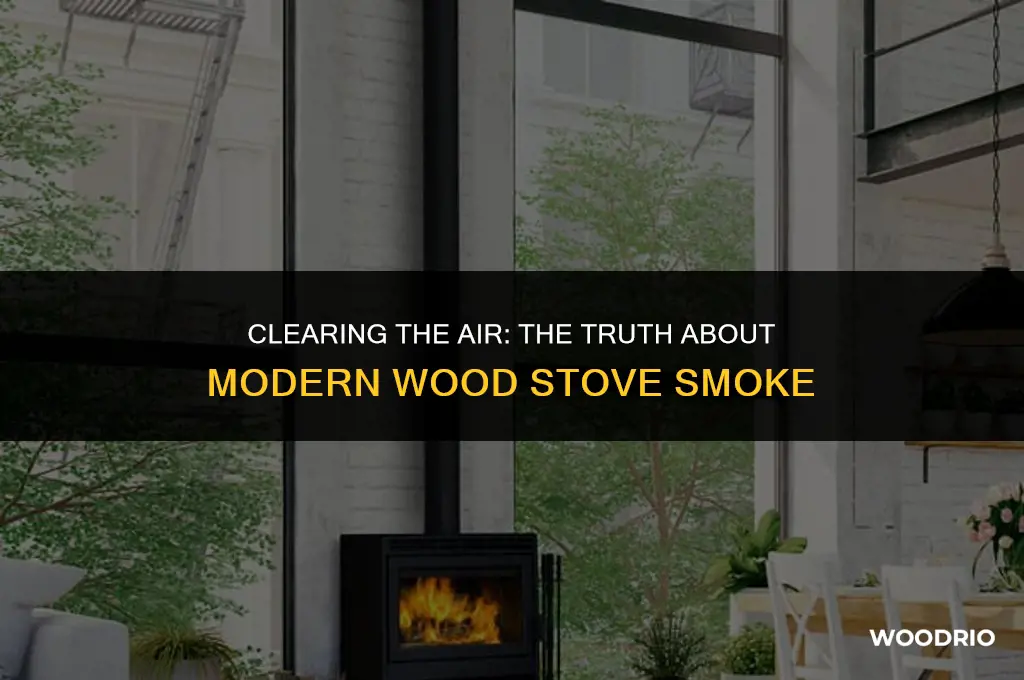 does modern wood stove smoke so much