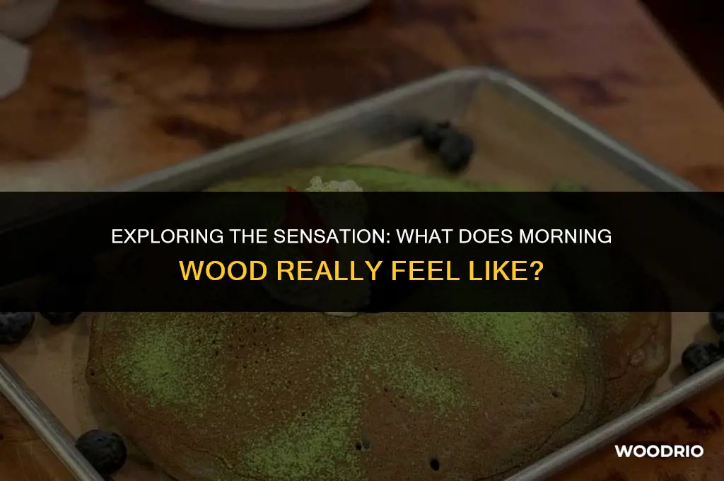 does morning wood feel like