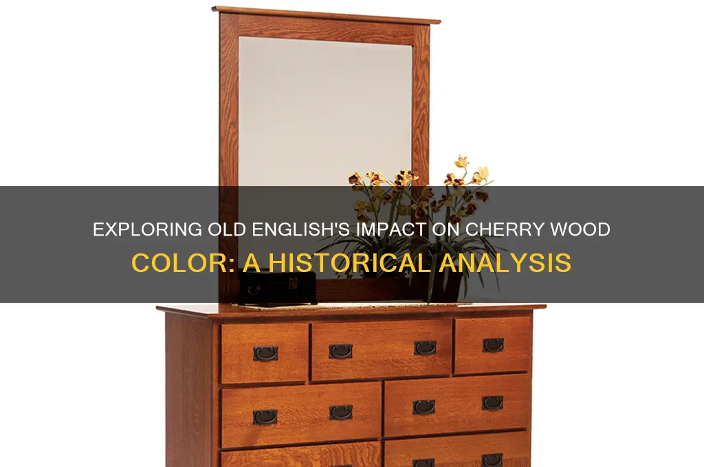 does old english make a cherry wood color